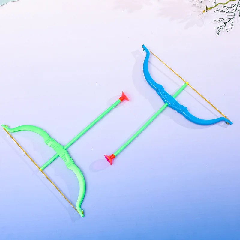 1 set Kids Shooting Outdoor Sports Toy Bow Arrow With Sucker Plastic Toys for Children Kids 1