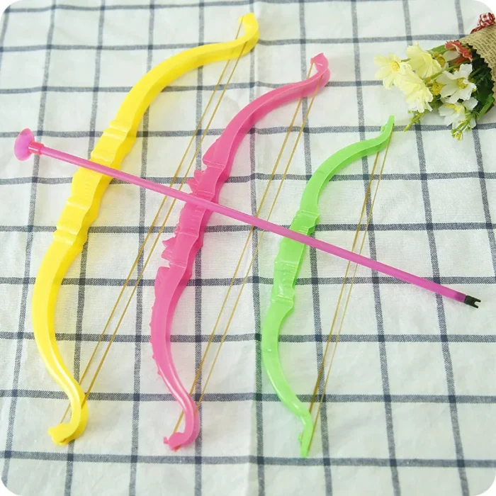10Pcs Mini Plastic Bow and Arrow with Sucker Shooting Outdoor Sports Toy for Kids Birthday Party 3