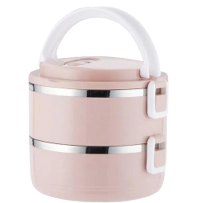 2 Layer Stainless Steel Lunch Box Food Portable Thermal Lunchbox Picnic Office Kids Workers School Japanese 2