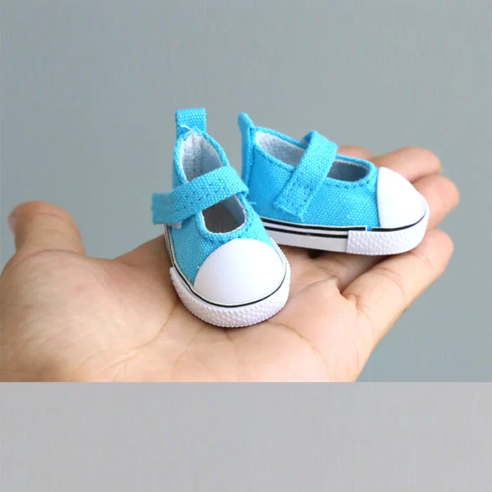 5cm Canvas Shoes For Dolls Cool Fashion Mini Shoes Doll Shoes for DIY handmade doll Baby 5