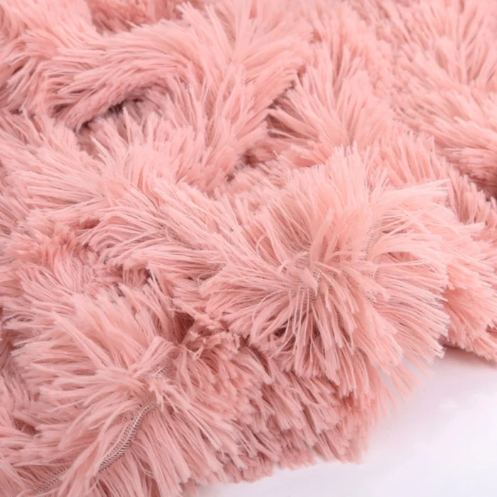 80x120cm Soft Blanket Fluffy Shaggy Warm Bed Sofa Bedspread Bedding Sheet Throw Blanket Solid Color Blanket 5