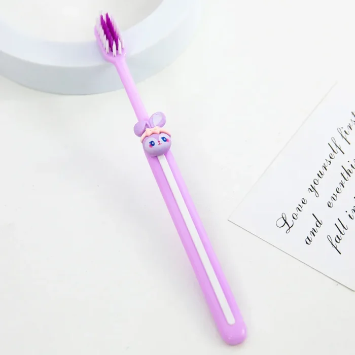Anime Sanrios Cartoon Kuromi Cinnamoroll Soft Bridle Toothbrush Kawaii Candy Color Adult Children s Home Tooth 4