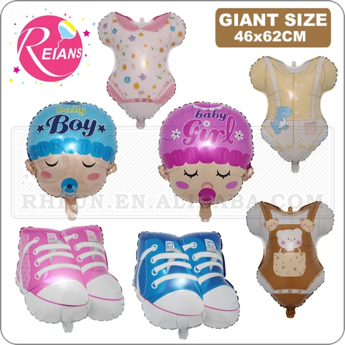 Baby Shoes clothes Foil Balloons Baby Shower birthday Baby Boy Girl Balloon Inflatable Balls Children Birthday