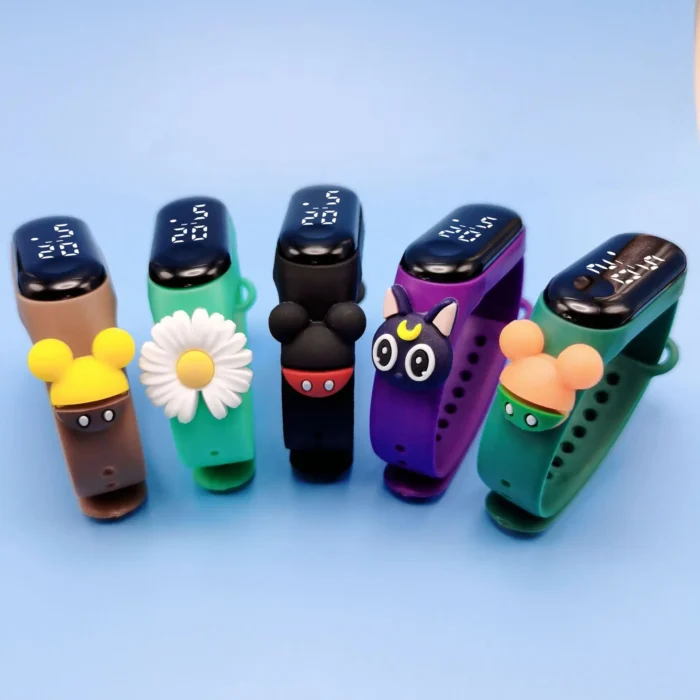 Cartoon Styles Children Watches Birthday Gift for Boy Girl Waterproof Smart Touch LED Digital Kids Watch 2