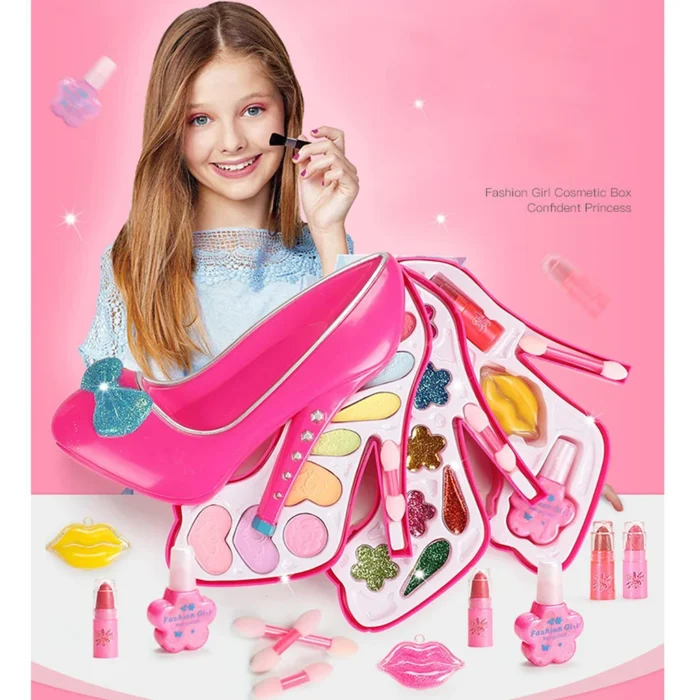 Children Pretend Toys Non toxic Girl Game Kit Princess Cosmetics