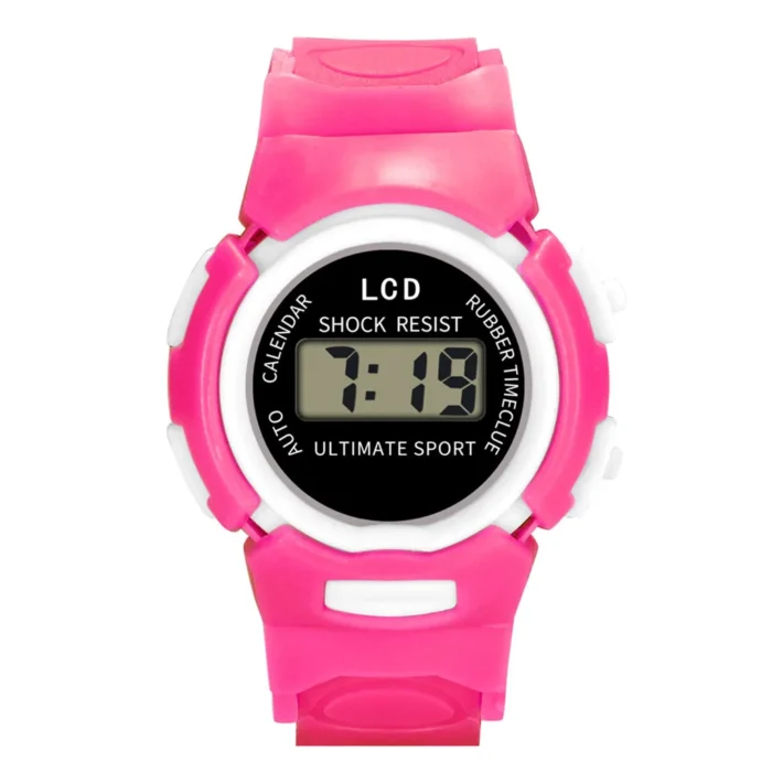 Hot Sale Waterproof Children Watch Boys Girls LED Digital Sports Watches Silicone Rubber Watch Kids Casual 3