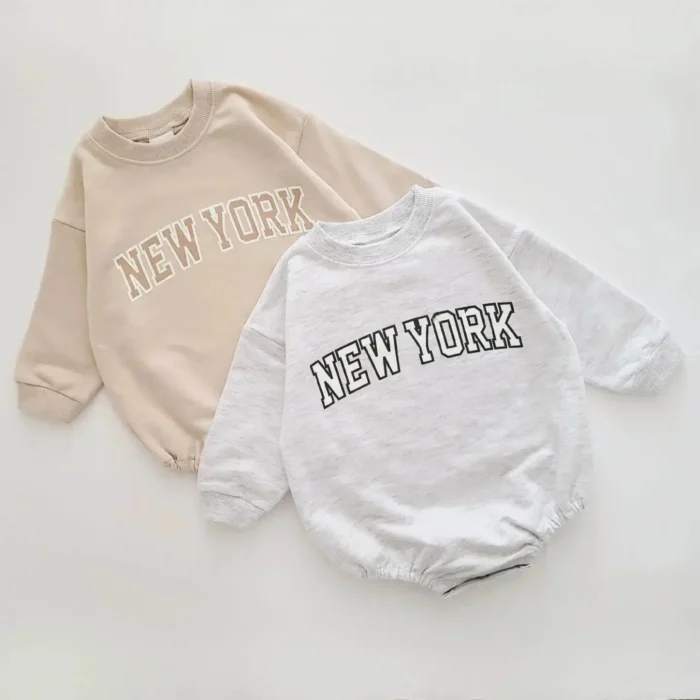 INS Kids Boys New York Sweatshirt Jogger Pants Set 2023 Autumn New Baby Girls Clothes Toddler 3