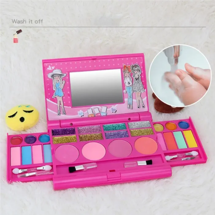 Kids Cosmetic Kit Storage Box Simulation Cosmetics Toy Household Princess 5