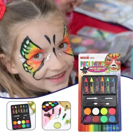 Kids Face Painting Kit Water Based Paint Makeup Palette Quick drying Makeup Tool For Stage Performance 1