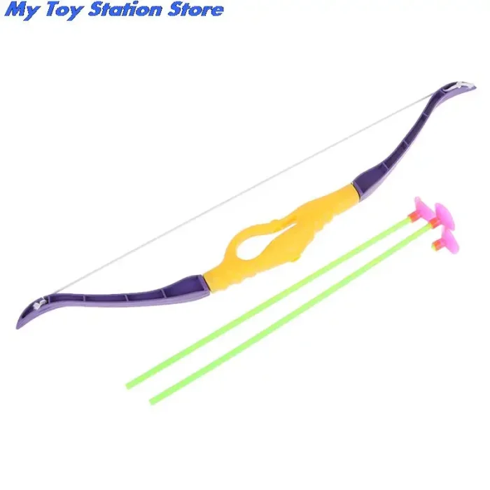 Kids Shooting Outdoor Sports Toy Bow Arrow Set Plastic Toys for Children Outdoor Funny Toys With 1
