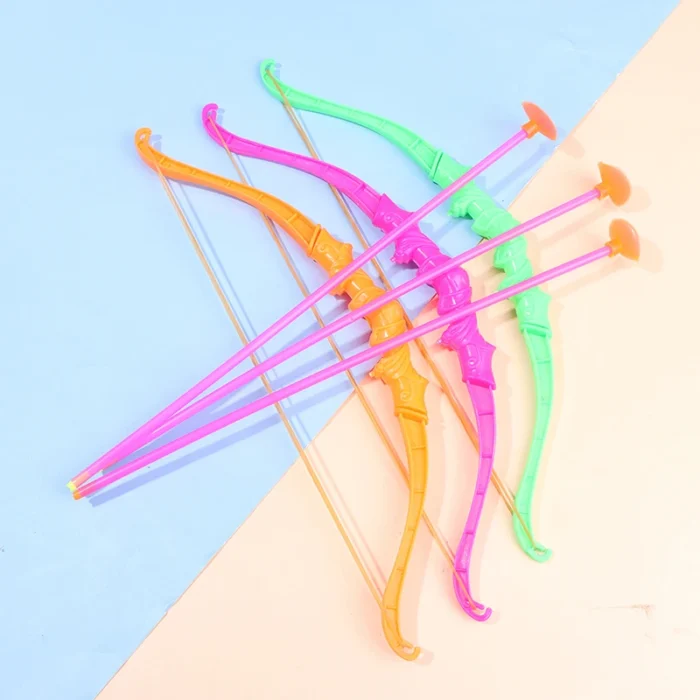Kids Shooting Outdoor Sports Toy Bow Arrow With Sucker Plastic Toys For Children Color Random 1