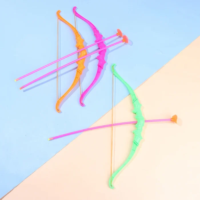 Kids Shooting Outdoor Sports Toy Bow Arrow With Sucker Plastic Toys For Children Color Random 4