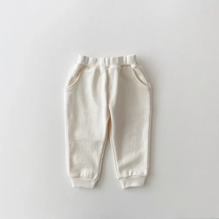 Korea 2023 Baby Boys Clothes Sets Kids Letter Bear Printed Long Sleeve Sweatshirt Jogger Pants Set 4