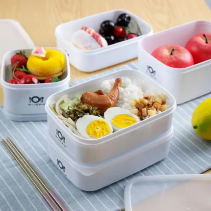 Microwave Oven Lunch Box Leakproof Bento Food Container Children Kids School Office Portable Bento Box 700