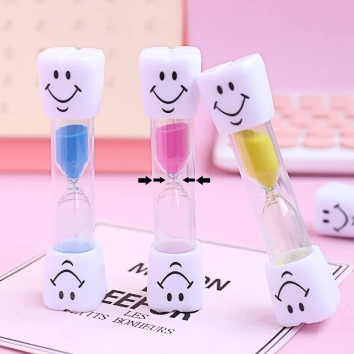 New Children s Gift Hourglass Toothbrush Timer 2 3 minutes Cooking Smiling Face Sandy Clock Brushing 2