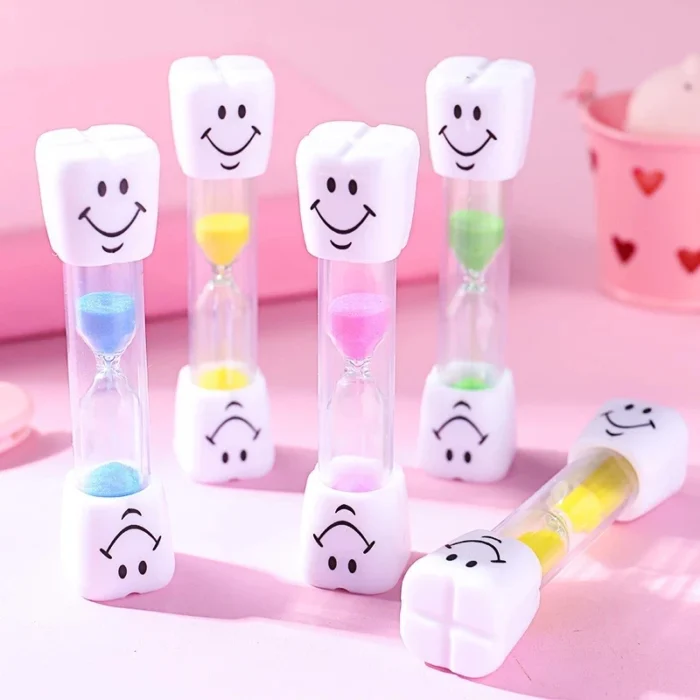 New Children s Gift Hourglass Toothbrush Timer 2 3 minutes Cooking Smiling Face Sandy Clock Brushing 3