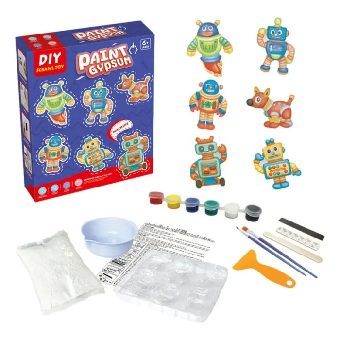 Plaster Painting Kit For Kids Kids Paint Set Unleash Creativity Plaster To Paint STEAM Projects Creative
