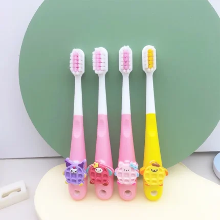 Sanrio Hello Kitty Cinnamoroll Pompompurin My Melody Kawaii Cartoon Children s Toothbrush Soft Bristles for Girls 1