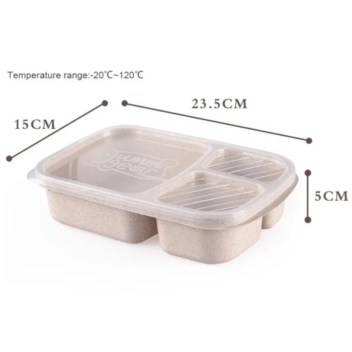 Silicone Portable Hermetic Lunch Box Food Storage Container Colorful Microwavable Picnic Camping Rectangle Outdoor Boxs for 5