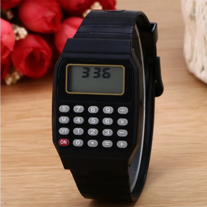Student Children Smart Watch Calculator Digital Watch Comfortable Wear Calculator Wrist Watch For Kids Smartwatch
