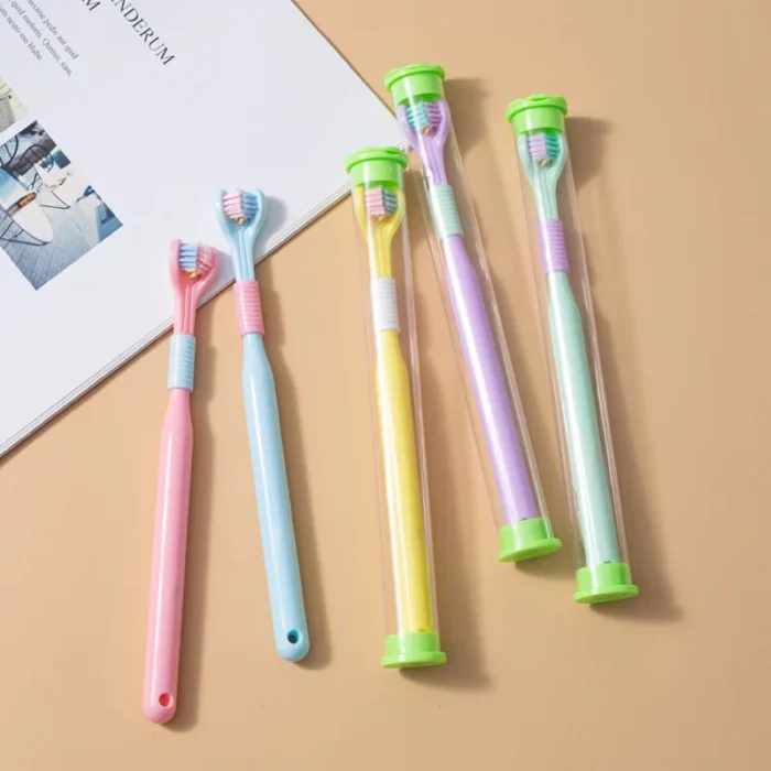 ThreeSided Soft Hair Tooth Toothbrush Oral Care Safety Teeth Brush Oral Health Cleaner Ultra Fine Soft 3