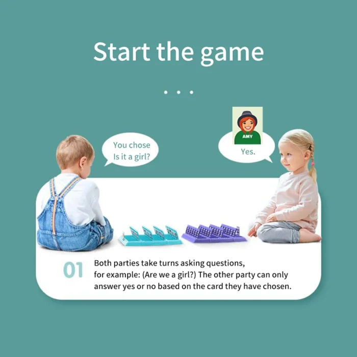 Who Is It Family Memory Guessing Table Game Kids Funny Montessori Antistress Toy Gift Classic Board 2